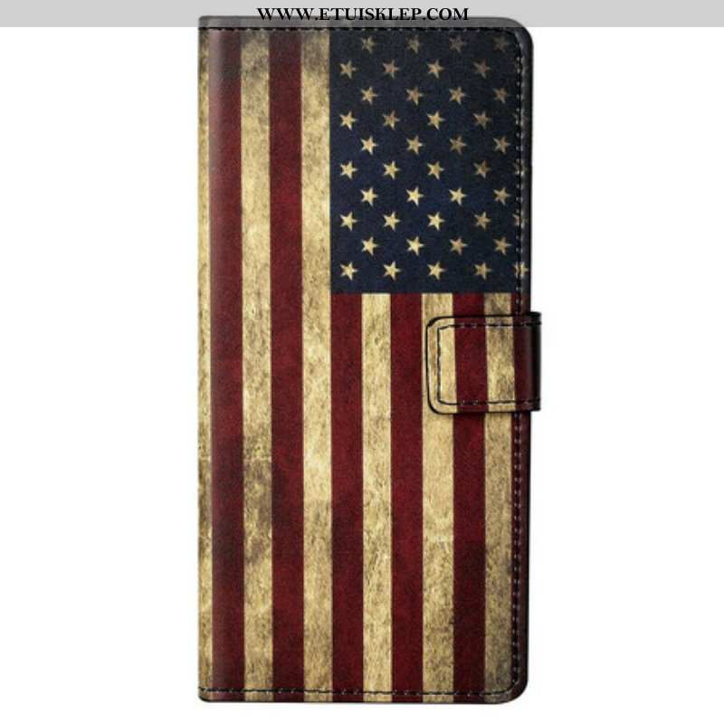 Etui Folio do iPhone 13 Pro Max Flaga Usa